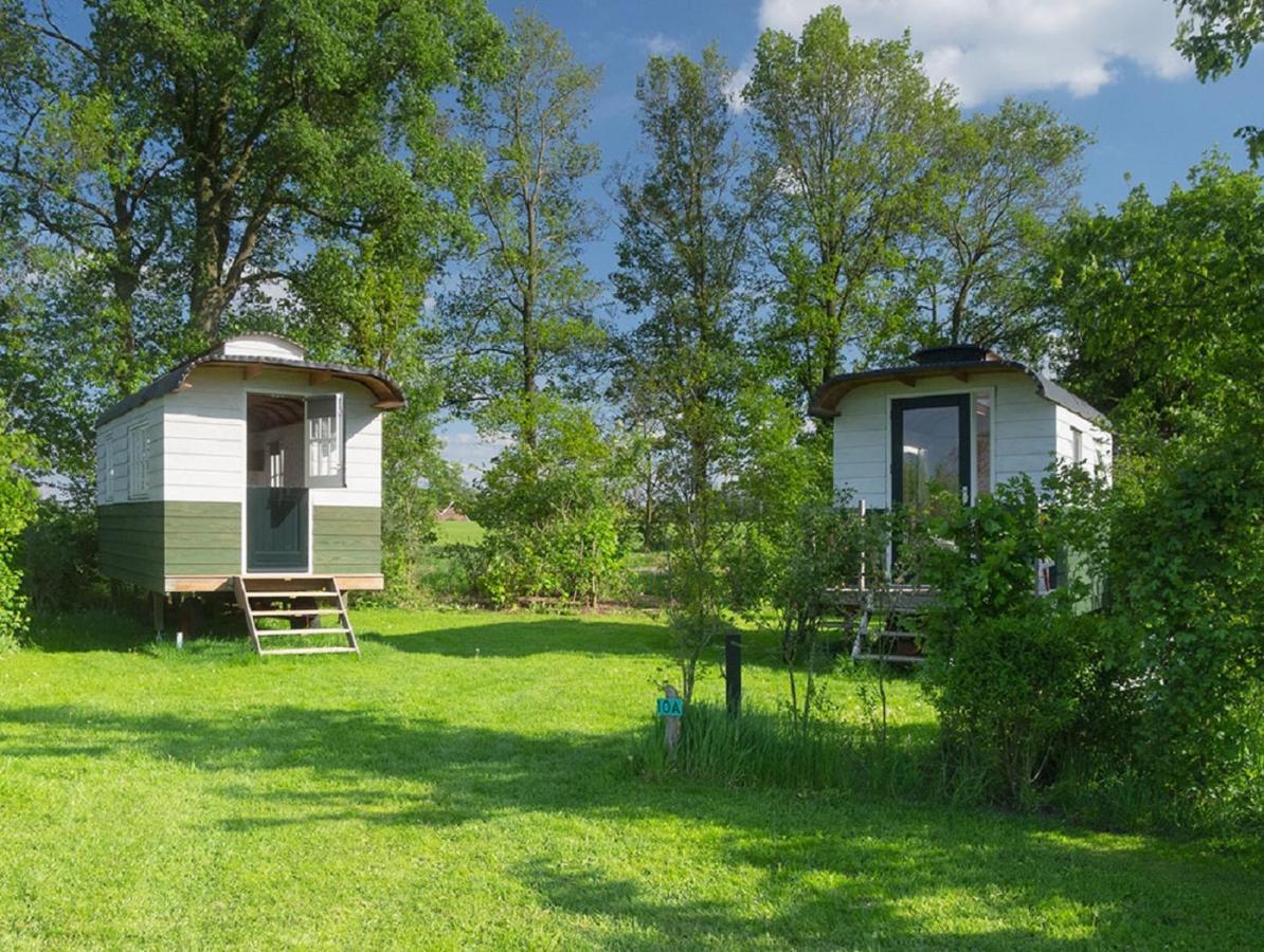 B&B Pipowagen "Het Wellnesst" Op Wellness Camping En B&B Stoltenborg Meddo Exterior photo
